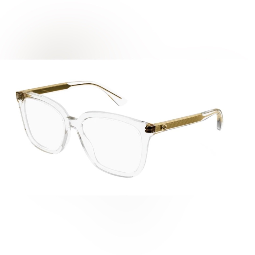 Gucci Clear Frames with Gold Detail - Picture 9 of 9